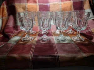 Vintage Anchor Hocking Clear Fairfield Water Goblets Set Of 8 - Picture 1 of 4