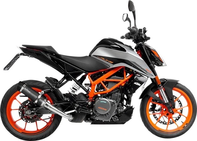 Leo Vince GP Corsa EVO Slip-On Muffler Carbon Fiber/Technopolymer KTM 390 Duke Foto 1 de 1