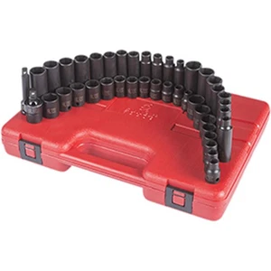 42 Pc. 3/8" Standard & Deep Length Master Impact Socket Set SUU-3342 Brand New! - Picture 1 of 4