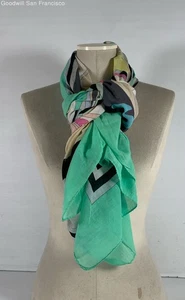 Emilio Pucci Italy Multicolor Neck Warmer Classic Rectangle Womens Scarves - Picture 1 of 5