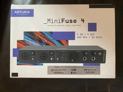 ARTURIA MINIFUSE 4 BLACK Scheda Interfaccia Audio Usb 48V 2 IN 4 OUT Nuova - Immagine 1 di 4