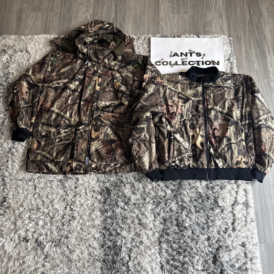  Browning Hunting Realtree Camo Full Zip-Up Layered XPO Jacket Pre-Vent Men's L - Image 1 of 4