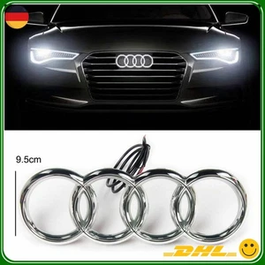 Für Audi A3 A4 A5 Kühlergrill Ringe Emblem 270x95mm LED Glow Beleuchtung - Bild 1 von 1