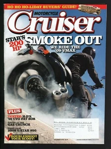 2008 December Motorcycle Cruiser Magazine Star VMAX Harley-Davidson CVO Fat Bob - Picture 1 of 2