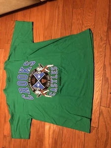 Crooks & Castles Original High Society Shirt Size XL Green Blue Medusa Crown LE - Picture 1 of 4