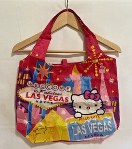 Las Vegas Hello Kitty & Friends Sanrio Reusable Foldable Shopping Tote Bag NWT - Picture 1 of 9