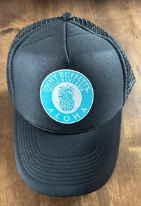 Vintage-Aloha Jimmy Buffett Restaurant and Bar Black Trucker Snapback Hat/Cap - Picture 1 of 3