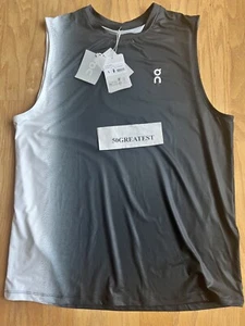 NWT ON Running Tennis Court Tank Court-t Black/White shirt LARGE L Ben Shelton - Picture 1 of 1