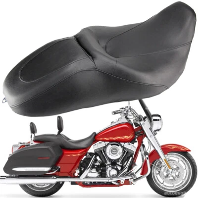 Low-Profile Driver Passenger Seat For Harley Touring Road King Street Glide 08+ - Image 1 of 4