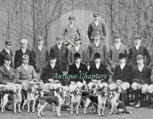 Foto de 2 páginas Eton College Beagles 1899 artículo D964 - Imagen 1 de 4