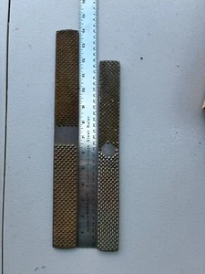 2 Vintage Farrier Rasp Files-Horse Hooves Rasps- 1 Heller Bros, & 1 Unbranded - Picture 1 of 7