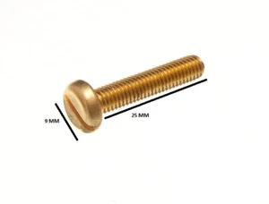 Massives Messing Maschinenschrauben Pfanne HEAD Geschlitzt M5 5mm X 25mm ( Pack - Picture 1 of 1
