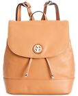 Giani Bernini Nappa Flap Backpack Light Brown Nut Soft Genuine Leather Bag