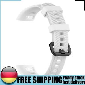 Silicone Wrist Strap Band w/Steel Buckle for Honor Band 5/4 (White) DE