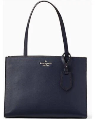 Bolso de hombro Kate Spade Thompson Street grande Sam color azul #PXRU8744-2 Foto 1 de 4