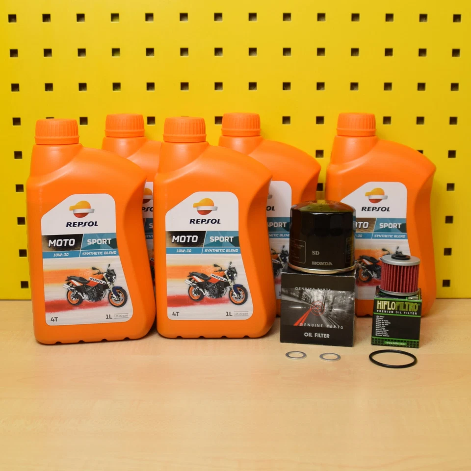 Honda CRF 1000 Africa Twin DCT Set Genuine Oil Filter Oil Repsol Moto Sport 10w30 - Image 1 of 1