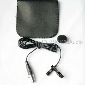 C418 Clip Lavalier Microphone For AKG Wireless TA3-F mini XLR 3Pin 2m wire - Picture 1 of 4