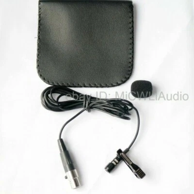 C418 Clip Lavalier Microphone For AKG Wireless TA3-F mini XLR 3Pin 2m wire - Image 1 of 4