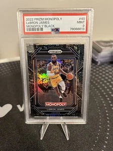 LeBron James 2022-23 Panini Prizm Monopoly Black PSA 9 Los Angeles Lakers - Picture 1 of 2