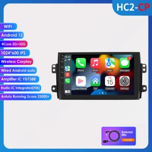 Radio de coche Android 13 2DIN GPS Nav WIFI BT RDS DAB+32G para SUZUKI SX4 Fiat Sedici - Imagen 1 de 23