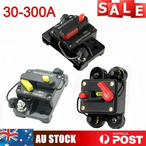 Car Auto Audio Fuse Circuit Breaker Holder Reset Switch 12V-24V DC 30-300 Amp AU - Picture 1 of 44