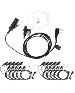 Acoustic Tube PTT Earpiece for Kenwood, Baofeng, Retevis Radios UV5R 20x 2 Wire - Bild 1 von 3
