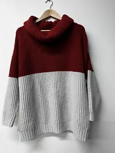 Women’s Bakeburn Jumper Size 16 Alpaca Wool Blend Chunky Knit Roll Neck VGC - Picture 1 of 15