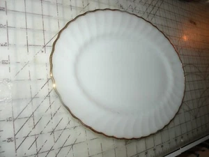 Anchor Hocking Swirl Golden Shell Lustre 13" Oval Platter VINTAGE - Picture 1 of 3