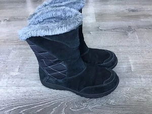 Columbia Womens Boots Meadows Size 9 Omni Heat Black Winter Snow Boot BL1513-010 - Picture 1 of 12