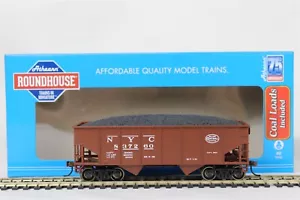 Ho Athearn Roundhouse 34' 2 bahías costilla lateral tolva de carbón con carga, Nueva York #1 (3) ~ T439 - Imagen 1 de 8
