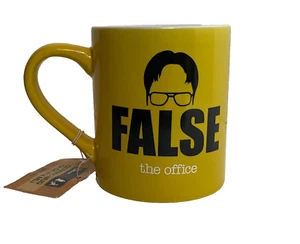 The Office Becher 14 Unzen Dwight Schrute gelb falscher Pfau NBC - Bild 1 von 8