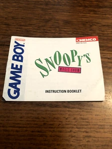 Snoopy's Magic Show - BOOKLET ONLY - Nintendo Gameboy - Picture 1 of 2