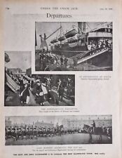 1899 PRINT BOER WAR EMBARKATION MALTA CAMERON HIGHLANDERS 1st ARGYLL HIGHLANDERS