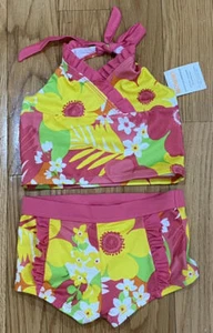 Adorable Gymboree Girls Tropical Floral Tankini w/ UPF 50 Size 5 Brand New!! - Picture 1 of 6
