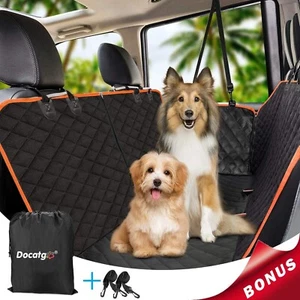 Waterproof Dog Car Seat Cover Pet Safety Protector Mat Rear Back Seat Hammock-Uk - Picture 1 of 8