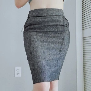Iz A. Byer California Amy Byer Linen Cotton Blend Pencil Skirt Size 3 - Picture 1 of 9