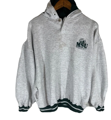 Vintage Michigan State Spartans Men’s Hoodie Sweatshirt Size Large Cover