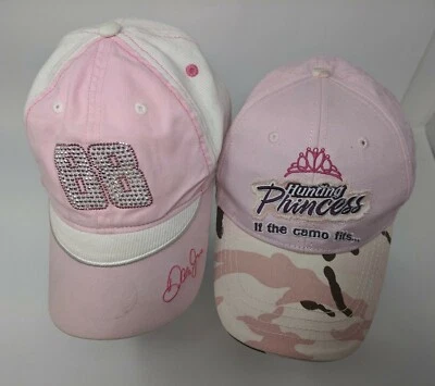 2 Ball Caps Dale Jr 88 & Hunting Princess Camo Both Pink - Image 1 of 4