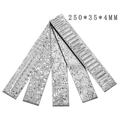 Damascus Steel Blank Billet Bar Knife Blade Diy Material VG10 Sandwich250x35x4MM - Image 1 of 4