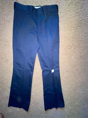VTG 80S NEW MENS 29 X 30 WRANGLER BLUE DRESS WORK SLACKS PANTS - Image 1 of 4