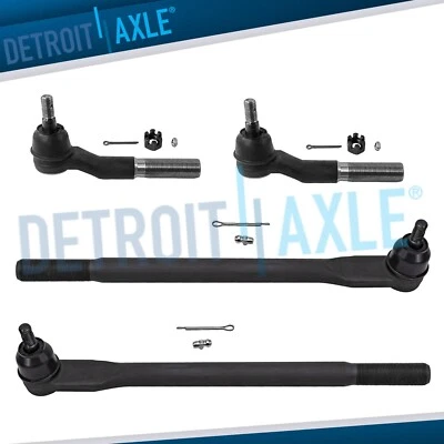 Extremos de barra de amarre exterior interior delantero tracción trasera para Ford F-250 F-350 Super Duty 2017-2022 Foto 1 de 4