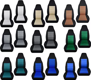 Made To fit 1991-2001 Ford explorer front set car seat covers two tone charcoal - Bild 1 von 5