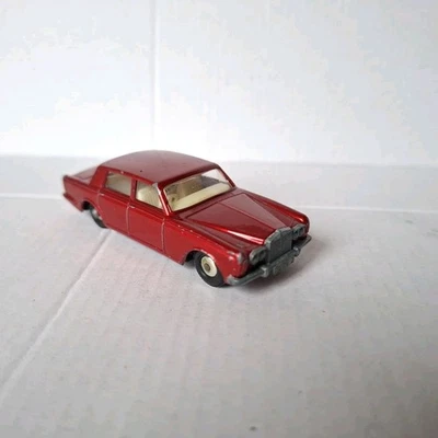 Matchbox Series No 24 A Rolls Royce Silver Shadow ❤️ Rot GB 1967 - 1969 1.Serie - Bild 1 von 4