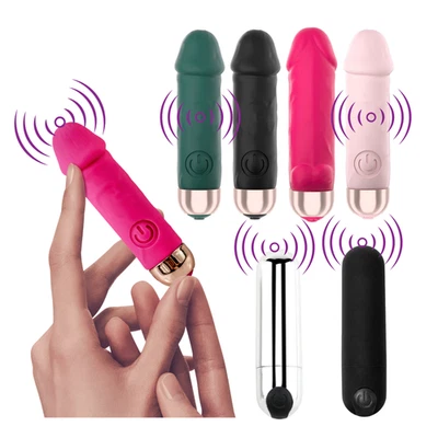 10-Mode Mini Bullet Vibrator –Strong G-Spot Massager & Pleasure Silicone Sex Toy - Image 1 of 4