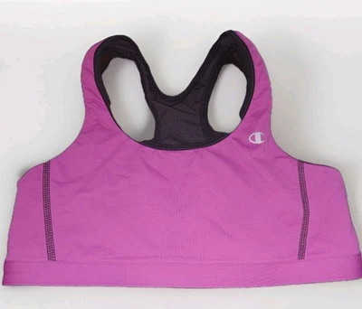 Champion Sports Bra SZ M Pink & Black Racerback - Image 1 of 4