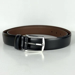 Allen Edmonds "MIDLAND AVE" eleganter Ledergürtel #19011 Größe 44/112 schwarz 51" lang - Bild 1 von 10