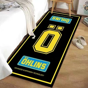 para OHLINS 220*80CM Alfombra Motocicleta Alfombrilla Carreras Moto Hogar Alfombra Bicicleta Deportiva  - Imagen 1 de 6