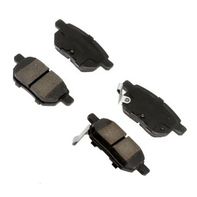 Pastillas de freno de disco traseras ACDelco originales para Toyota Prius 2017 ranuradas de cerámica dorada Foto 1 de 4