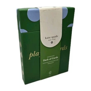 Kate Spade Oversized Playing Cards Deck Indoor Outdoor Waterproof New - Picture 1 of 2