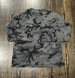 Polo Ralph Lauren Long Sleeve Pocket Shirt Men’s XL Camo Black Gray Cotton - Picture 1 of 4